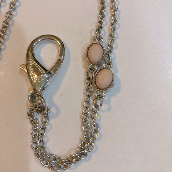 Silver Tone Lanyard by Paparazzi for ID Badge, Keys or Other - Picture 2 of 4